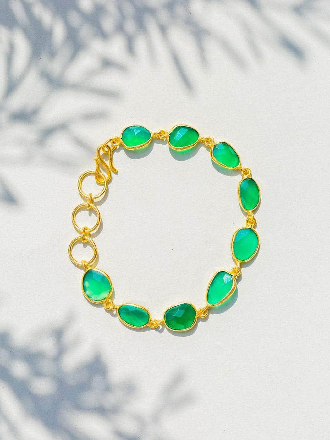 Ishhaara Jasper Sparkler Bracelet