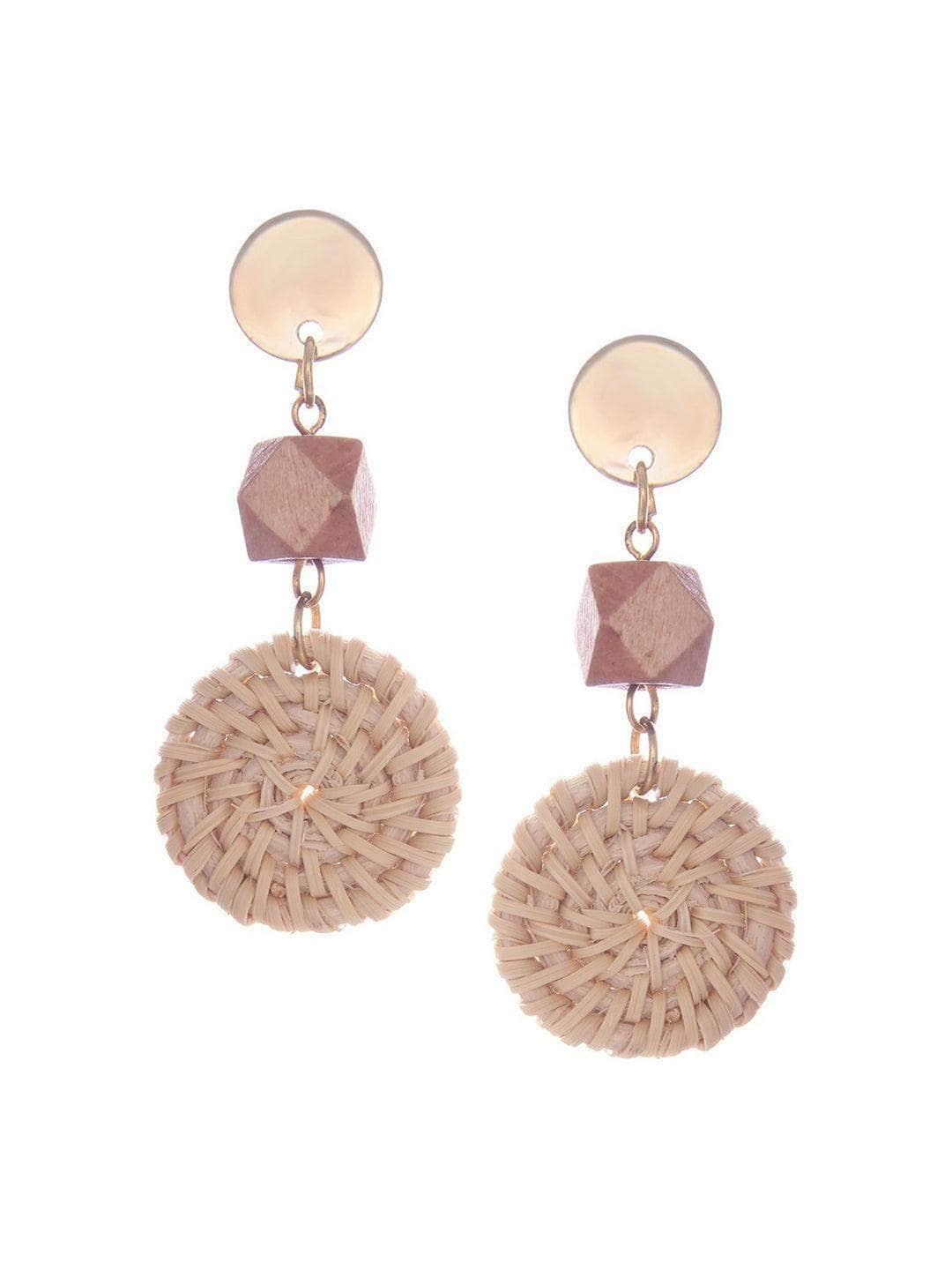 Ishhaara Jovita George In Bamboo Earrings Beige