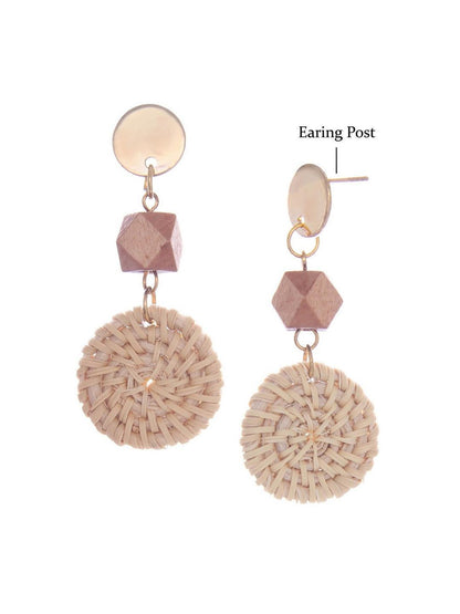 Ishhaara Jovita George In Bamboo Earrings Beige