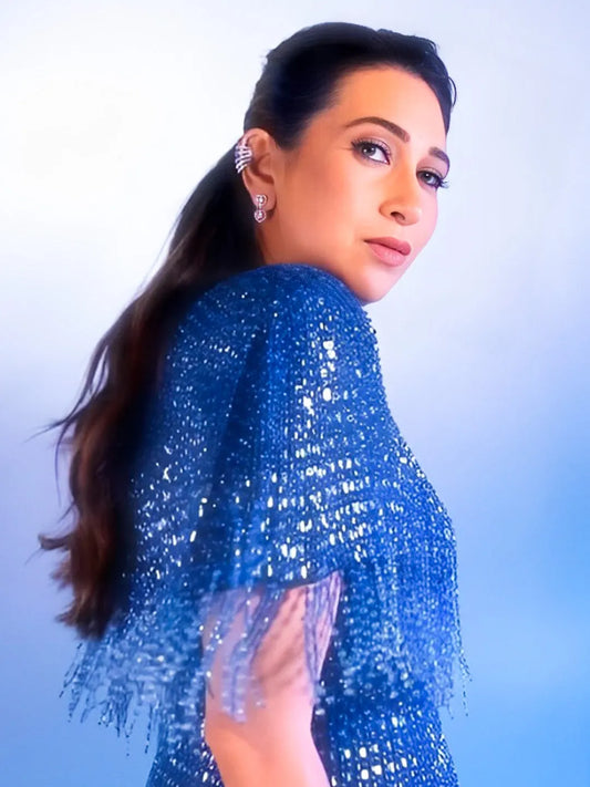 karishma kapoor blue dress Karisma Kapoor