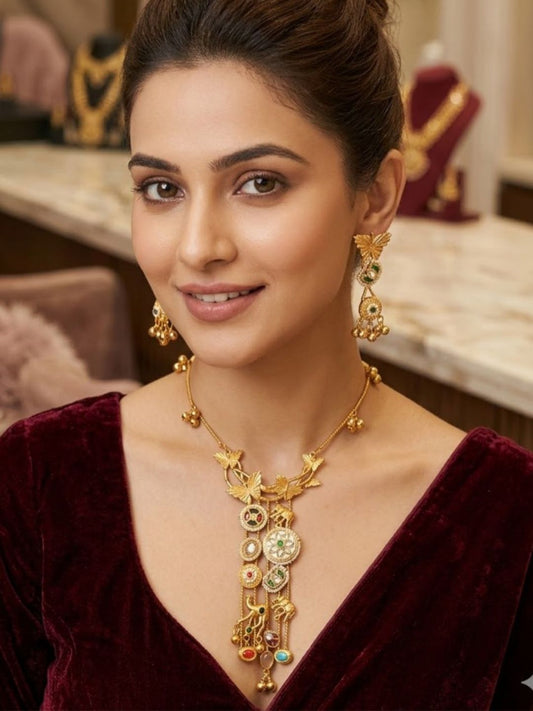 Ishhaara Kashmiri Long Neckalce Set