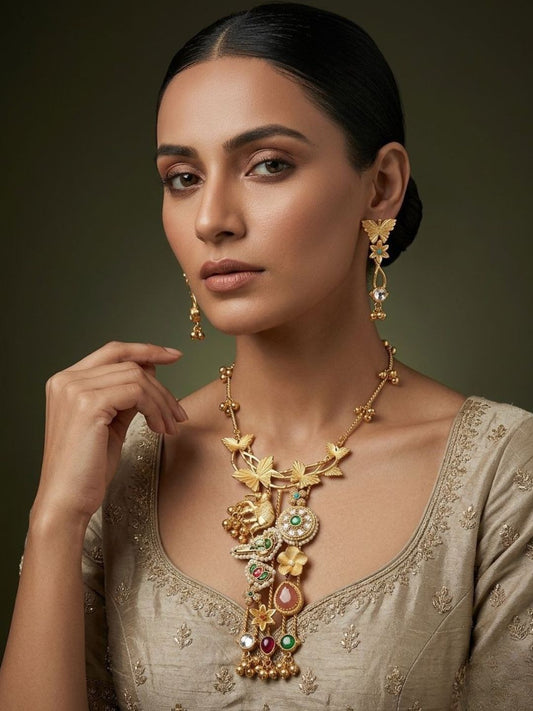 Ishhaara Kashmiri Necklace Set