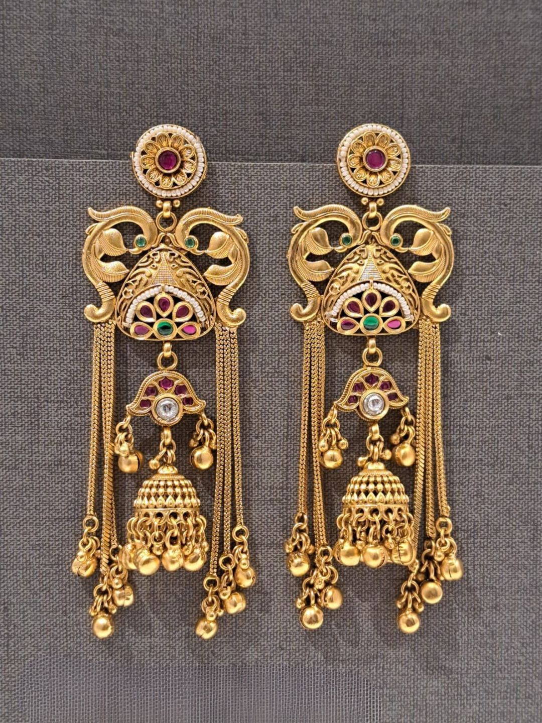 Ishhaara Kashmiri Royal Jhumka Earrings