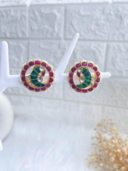 Ishhaara Kemp Flower Jumbo Bridal Earring