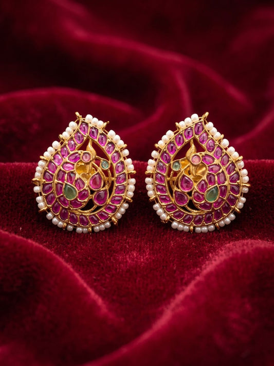 Ishhaara Kemp Manga Stud Earrings