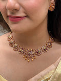 Ishhaara Kemp Stone Studded Floral Traditional Choker