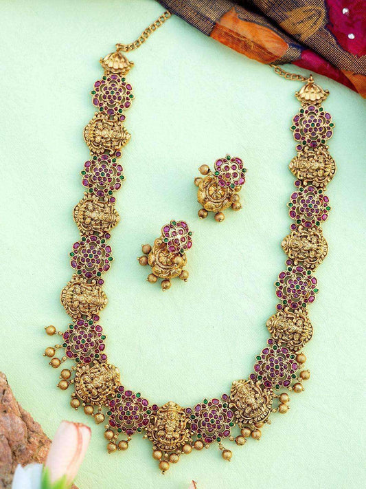 Ishhaara Kemp Vintage Haram With Studs