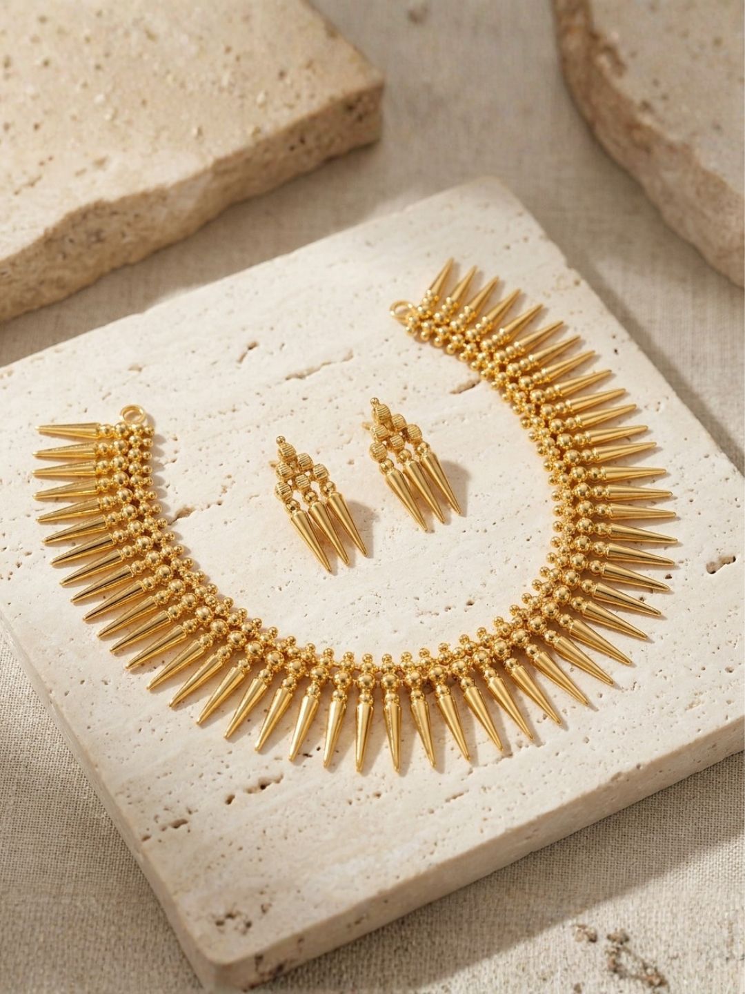 Ishhaara Kerala Design Mulla Mottu Necklace