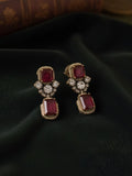 Ishhaara Kohinoor Ruby 925 Silver Necklace Set