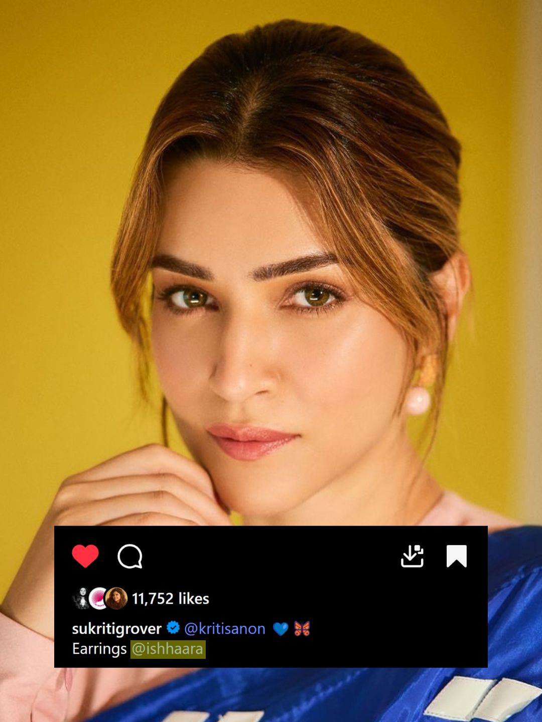 Ishhaara Kriti Sanon In Pearl Drop Earrings