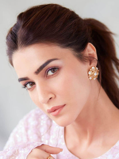 Ishhaara Kriti Sanon In Polki Kundan Studs