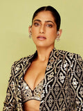 Ishhaara Kubbra Sait In Traditional Silver Peacock Earrings