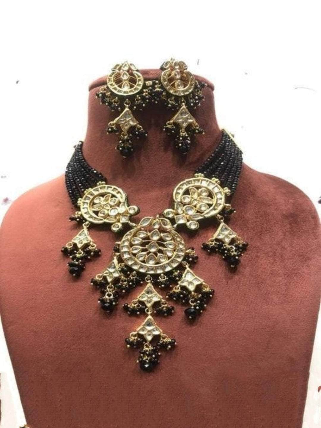 Ishhaara Kundan 3 Pendant Necklace