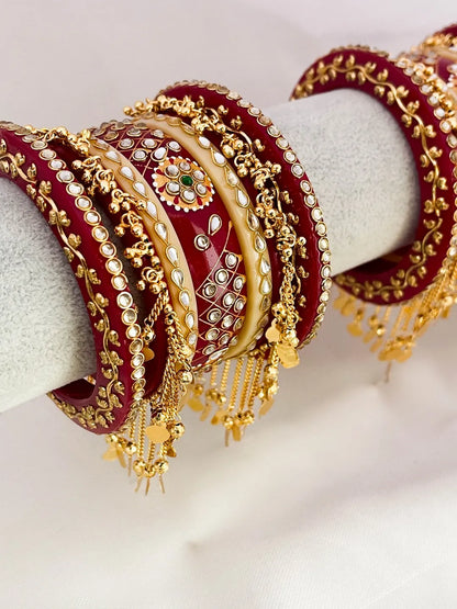 Ishhaara Kundan And Ghoongroo Studded Chooda