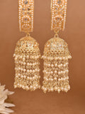 Ishhaara Kundan And Pearl Studded Hanging Bangles