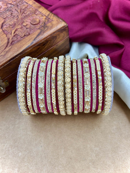 Ishhaara Kundan Bangle Set — handcrafted Indian jewellery - view 13