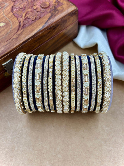 Ishhaara Kundan Bangle Set — handcrafted Indian jewellery - view 3