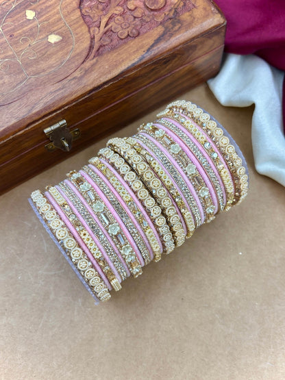 Ishhaara Kundan Bangle Set — handcrafted Indian jewellery - view 9