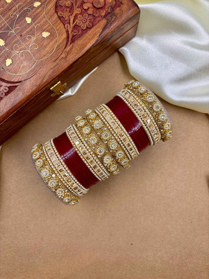 the brand Kundan Bangle Set — handcrafted Indian jewellery - view 6