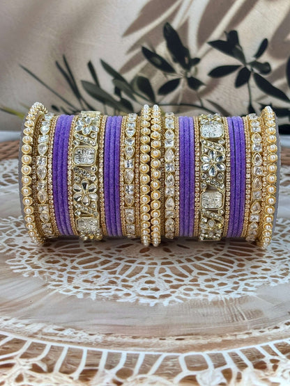 Ishhaara Kundan Bangle Set — handcrafted Indian jewellery - view 2