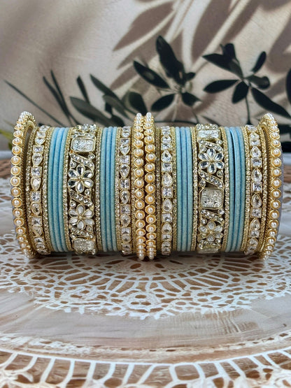Ishhaara Kundan Bangle Set — handcrafted Indian jewellery - view 9