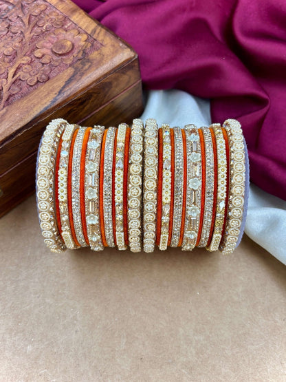 Ishhaara Kundan Bangles Set 2pcs Gold - view 8