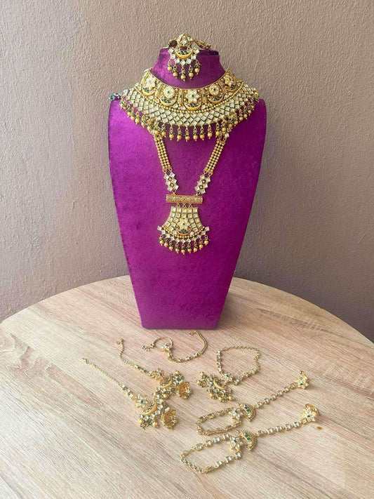 Ishhaara Kundan Bridal Choker And Necklace Set