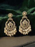 Ishhaara Kundan Chandbalis With Beadwork