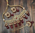 Ishhaara Kundan Choker With Hanging Chand Necklace