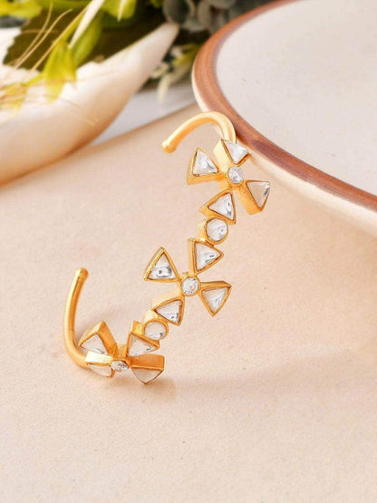 Ishhaara Kundan Flower Gold Kada