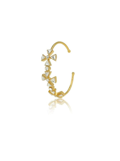 Ishhaara Kundan Flower Gold Kada