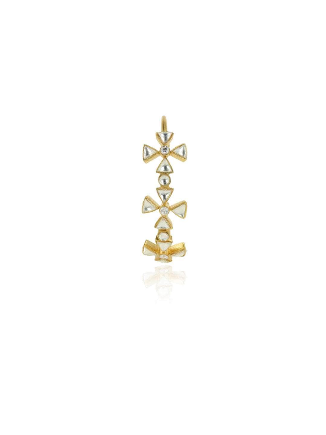Ishhaara Kundan Flower Gold Kada