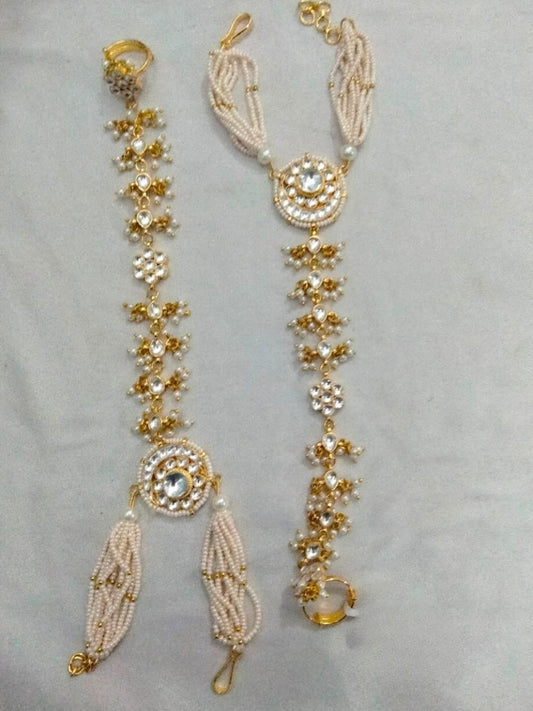 Ishhaara Kundan Hathphool — handcrafted Indian jewellery