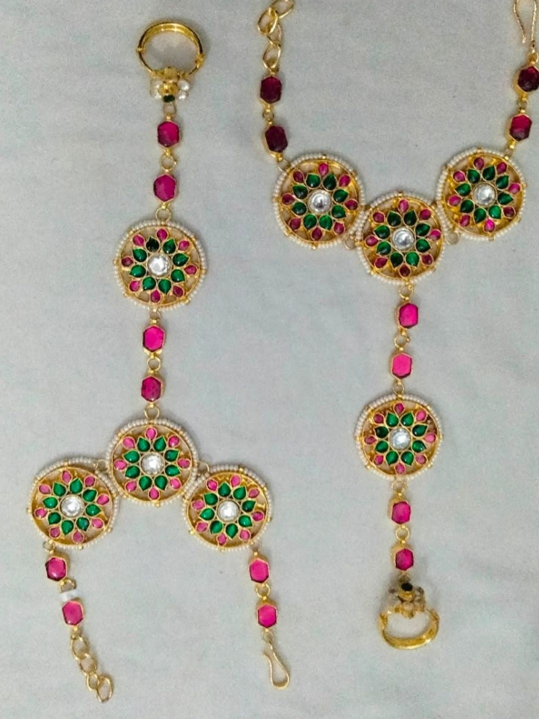 Ishhaara Kundan Hathphool — handcrafted Indian jewellery