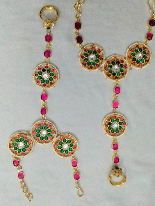 Ishhaara Kundan Hathphool — handcrafted Indian jewellery