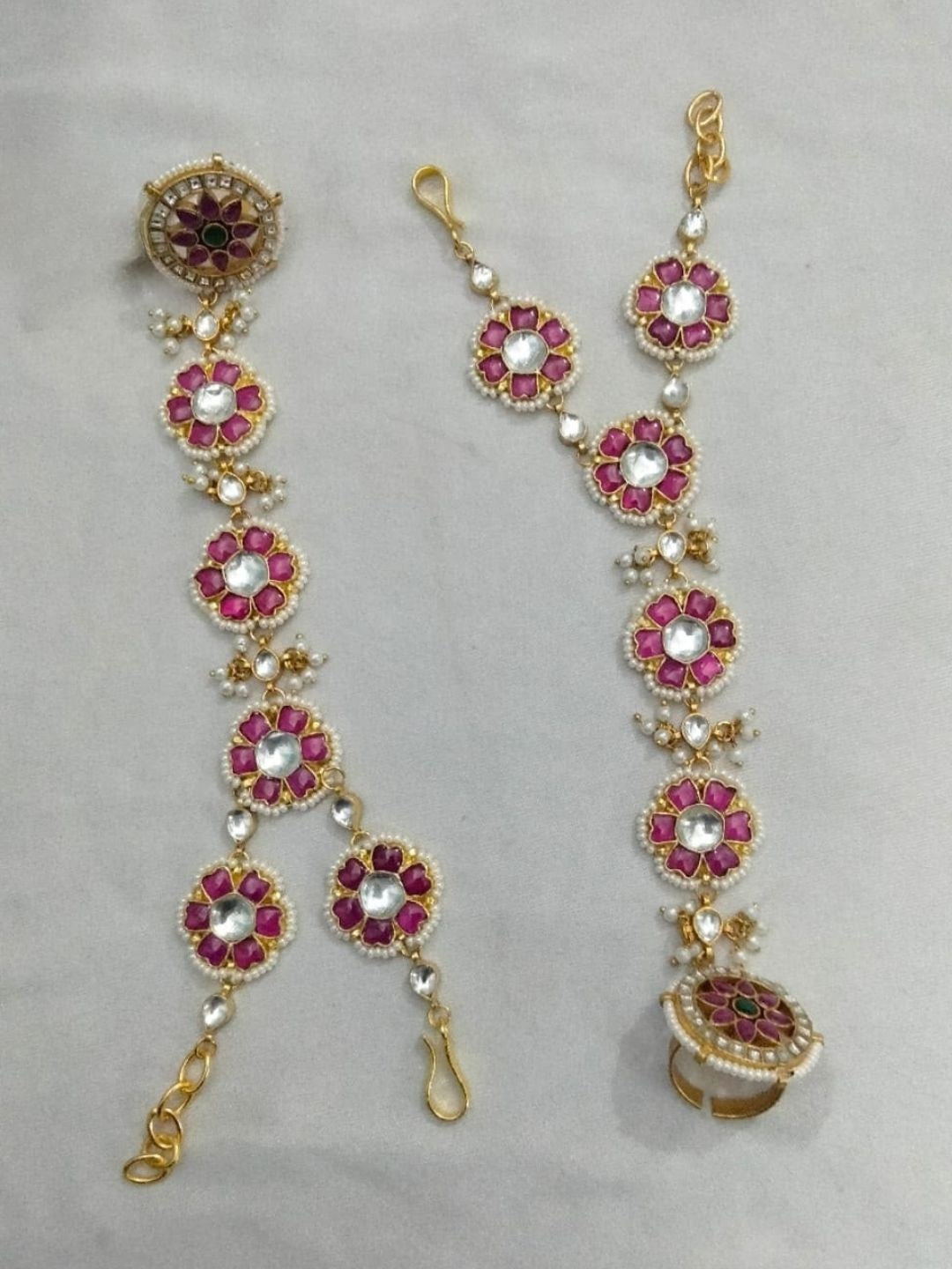 Ishhaara Kundan Hathphool — handcrafted Indian jewellery