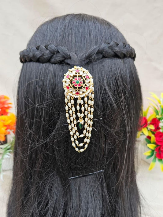 the brand Kundan Beaded Juda Pin — handcrafted Indian jewellery