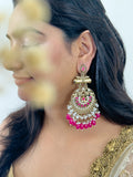 Ishhaara Kundan Long Designer Chandbali Earrings