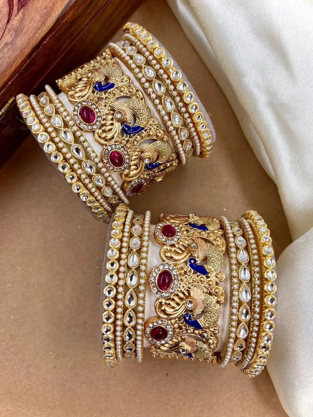 Ishhaara Kundan Pearl And Meenakari Bridal Chooda