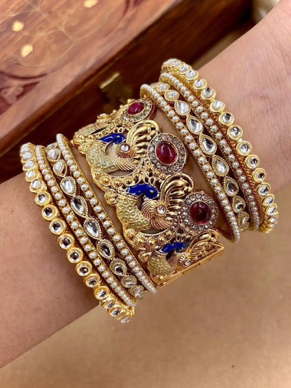 Ishhaara Kundan Pearl And Meenakari Bridal Chooda