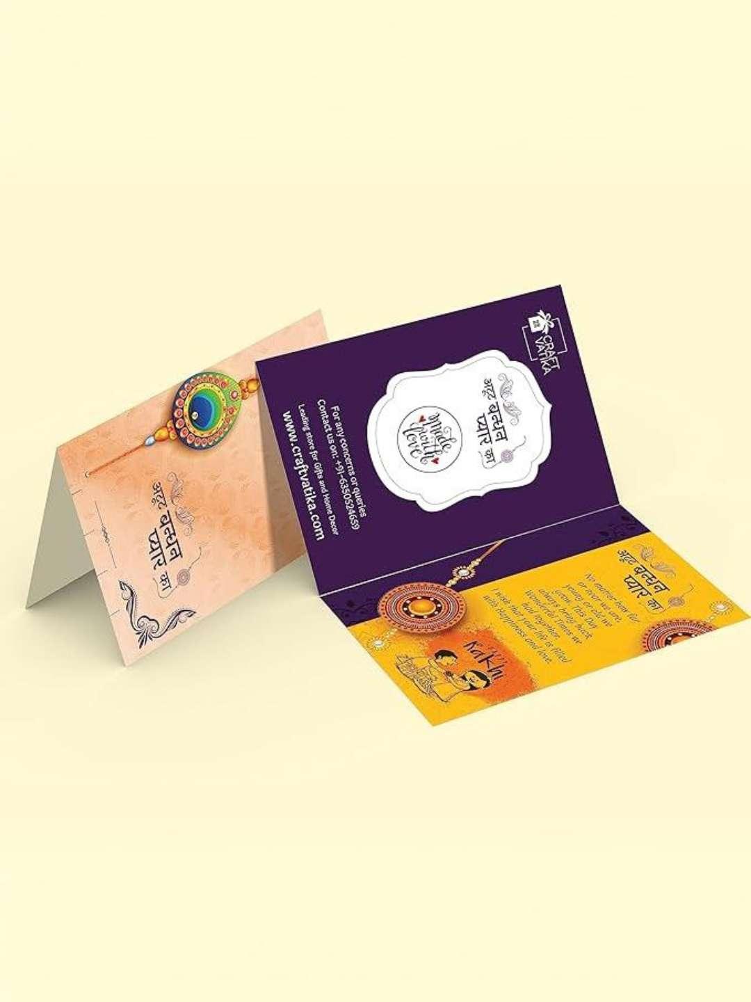 Ishhaara Kundan Rakhi For Bhai Bhabhi Bhaiya With Chocolate