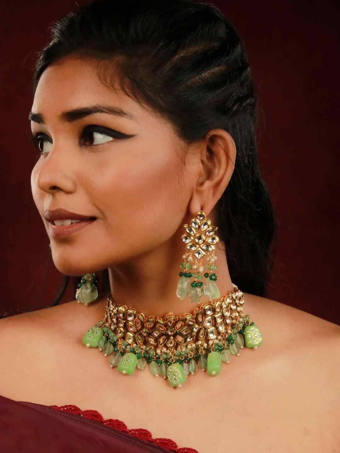 Ishhaara Kundan Semi Precious Choker