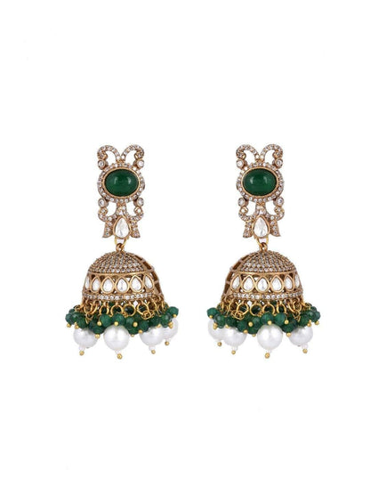 Ishhaara Kundan Studded And Beaded Jewelry Set