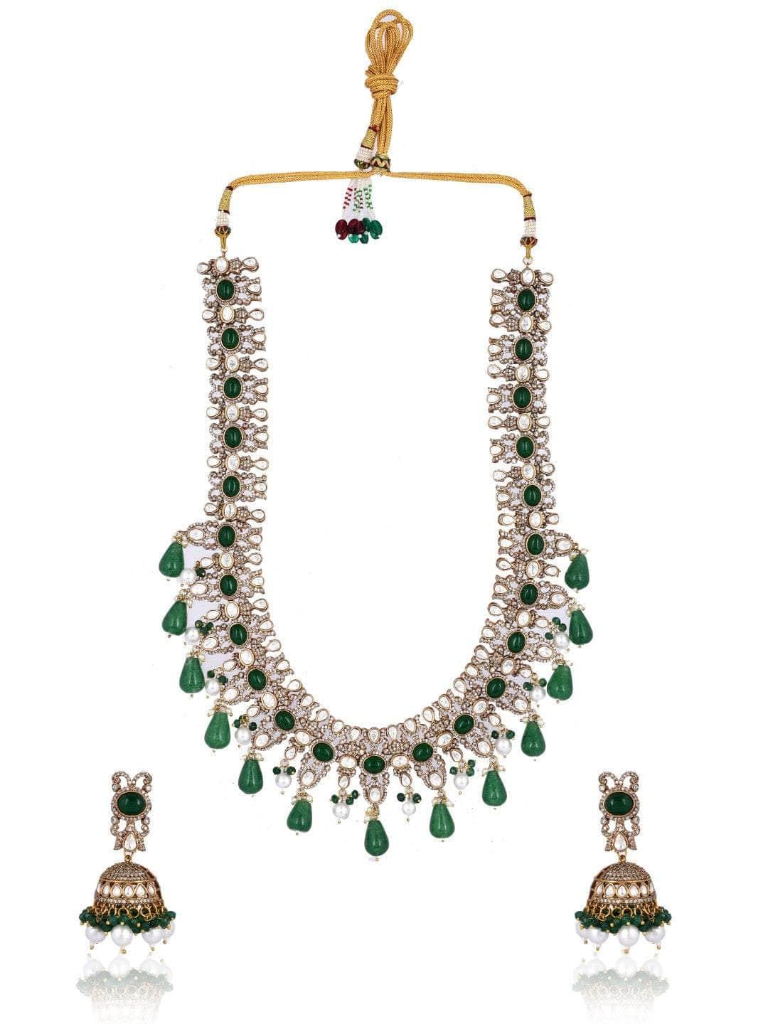 Ishhaara Kundan Studded And Beaded Jewelry Set