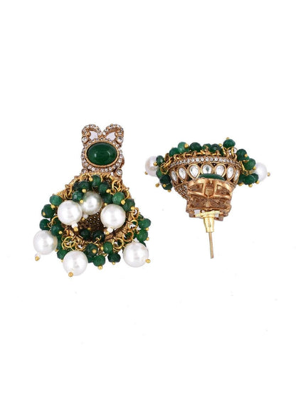 Ishhaara Kundan Studded And Beaded Jewelry Set