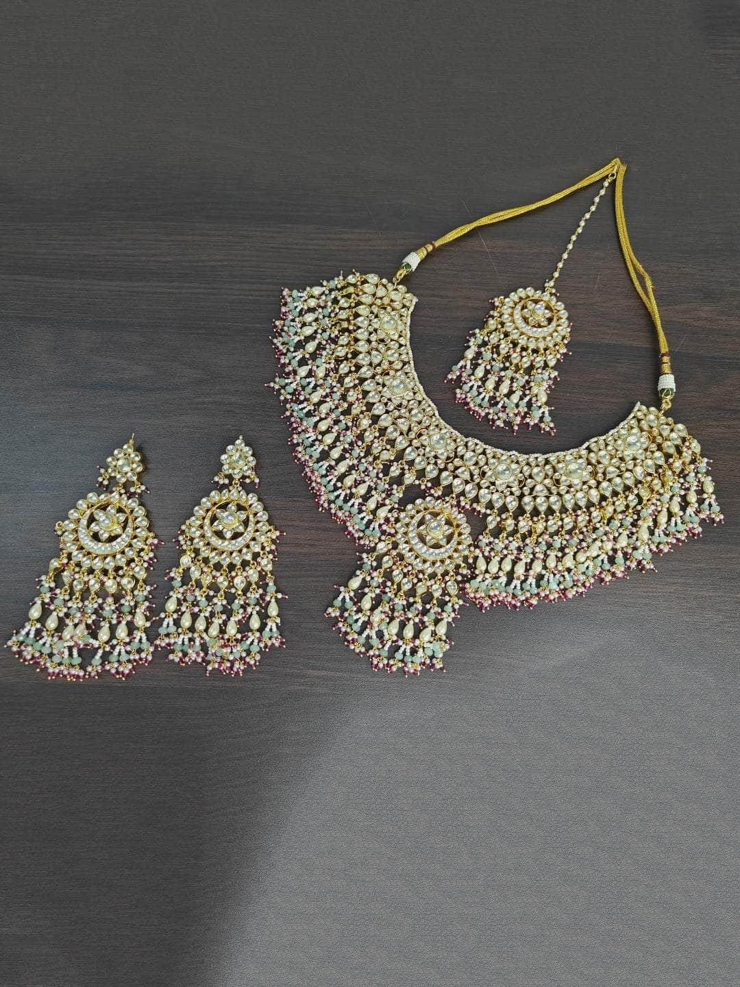 Ishhaara Kundan-Studded Choker Necklace Set
