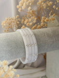 Ishhaara Kundan Studded White Bangles