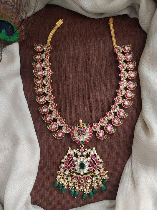 The Brand Kundan Temple Necklace — handcrafted Indian jewellery