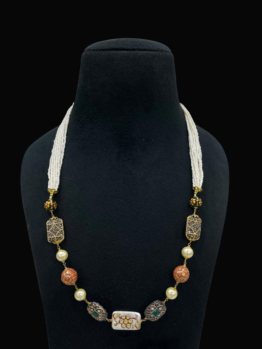 Ishhaara Kundan Temple Necklace — handcrafted Indian jewellery