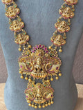 Ishhaara Lakshmi Jadau Double Pendant Necklace